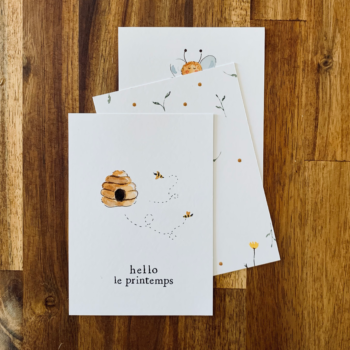 Lot de trois cartes – La ruche