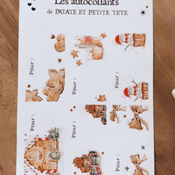 Planche d’autocollants – Etiquettes/Lovely Gingerbread