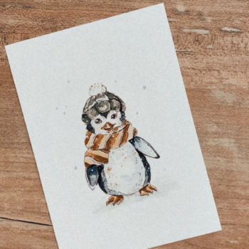 Carte – Pingouin patine 1