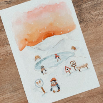 Carte – Pingouin patine 3