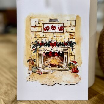 Carte – Cheminée de Noël