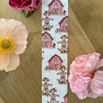 Marque-page – Ferme rose 1