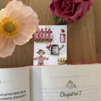 Marque-page – Ferme rose 2