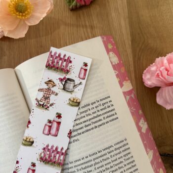 Marque-page – Ferme rose 2