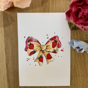 Carte – Pink Strawberry 1